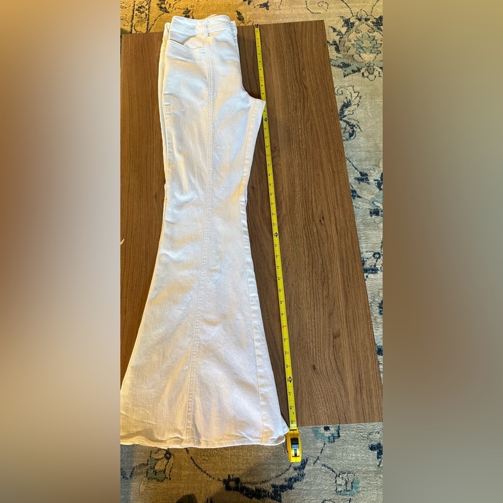 Bell bottoms, Sz S, Entro white denim, white jeans, see pics for measurements - Picture 6 of 8